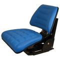 TF222BU Blue Trapezoid Back Full Suspension Flip-Up Seat for Ford