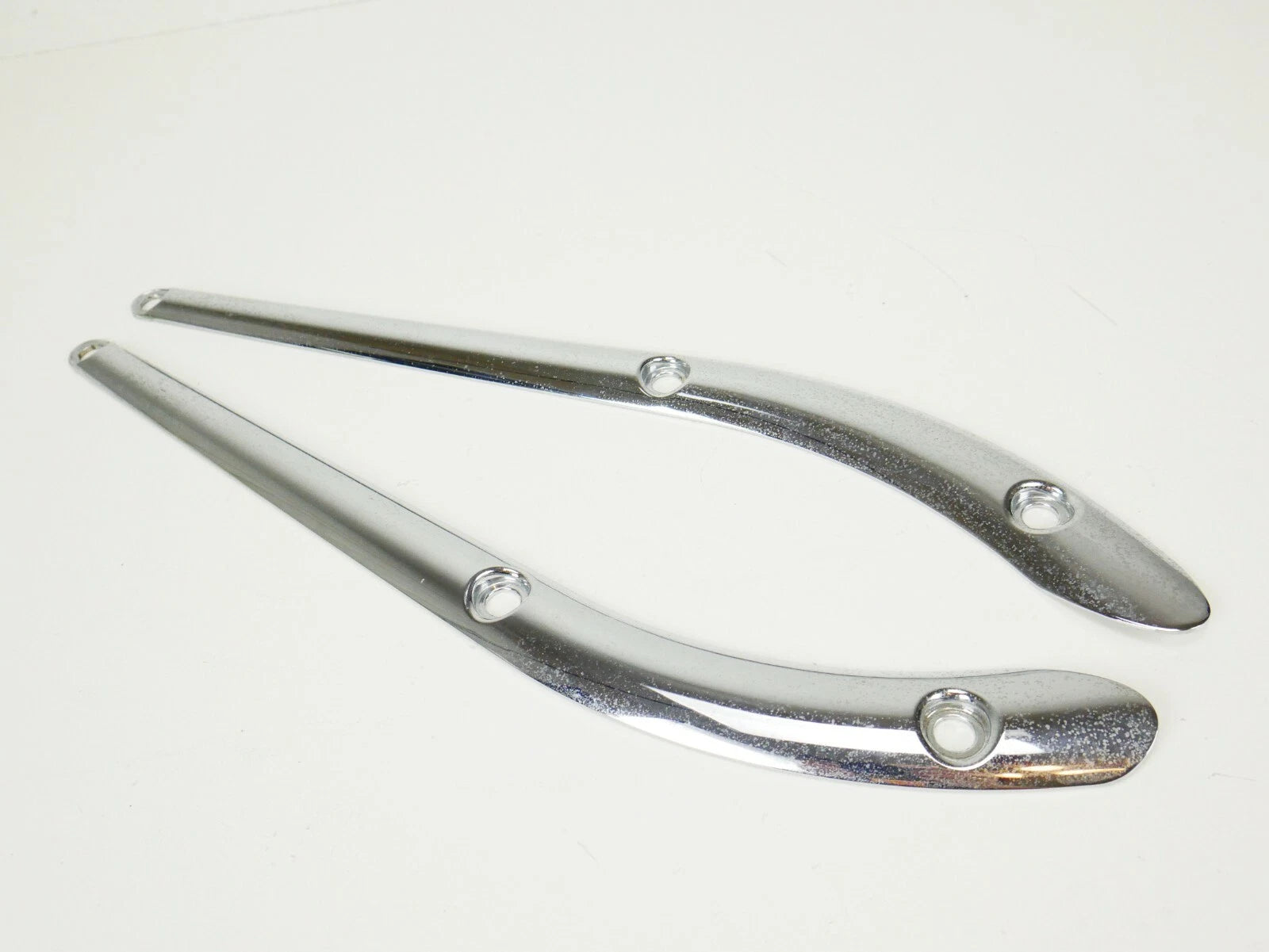 Pair of Chrome Rear Strut Covers for Harley CVO Softail Springer (2006–2007)