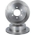 Rear Drilled Slotted Brake Rotors for Ford F-150 (2004), Lincoln Mark LT (2006–2008)