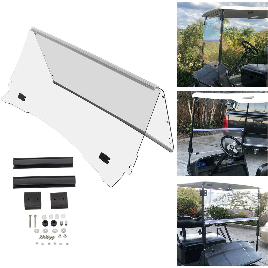 Folding Clear Windshield for EZGO TXT Medalist (1994–2014)