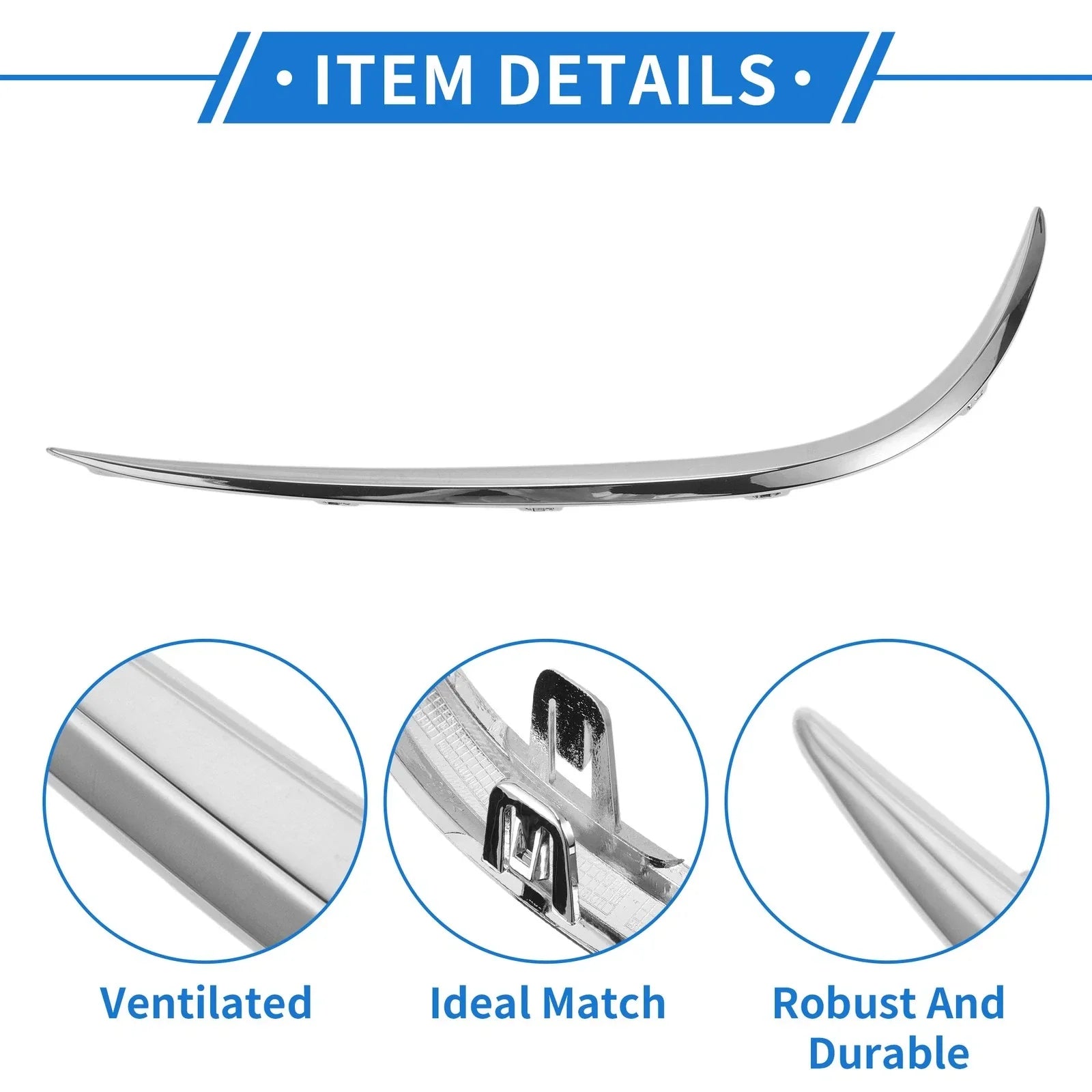 Front Right Bumper Grille Trim for Mercedes-Benz W213/E (2016-2020)