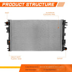 Aluminum Core Cooling Radiator for Ram 2500 3500 6.7L Diesel (2019–2024) DPI-13871
