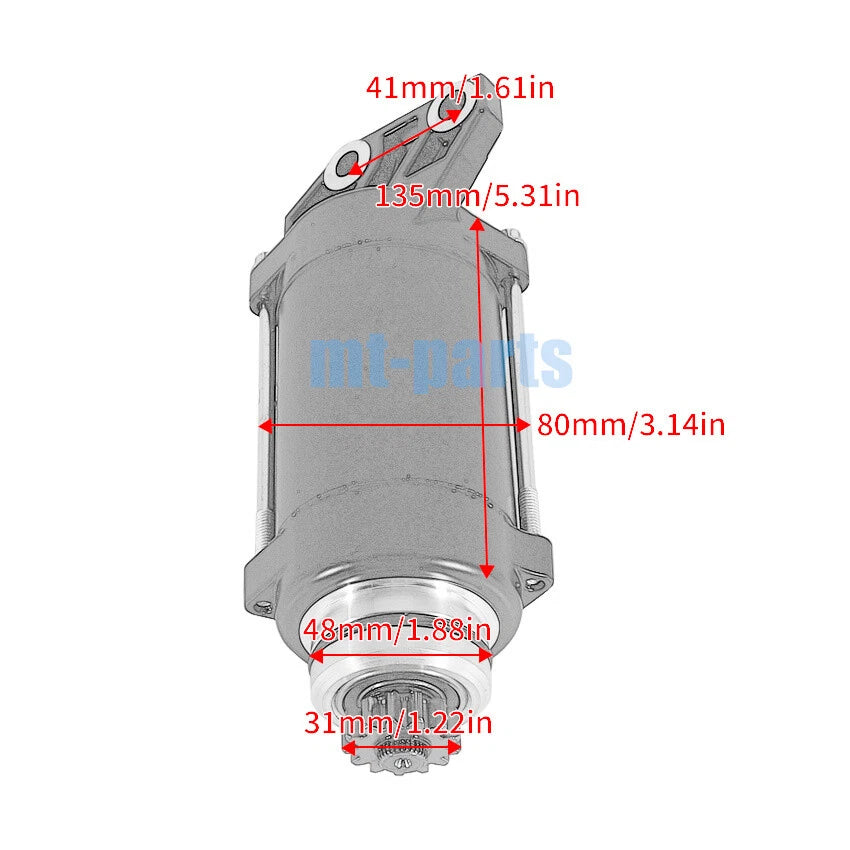 Starter Motor for Yamaha RX1800 AR190 (2012–2014, 2016–2018) TP1800 AR195 (2019–2021)