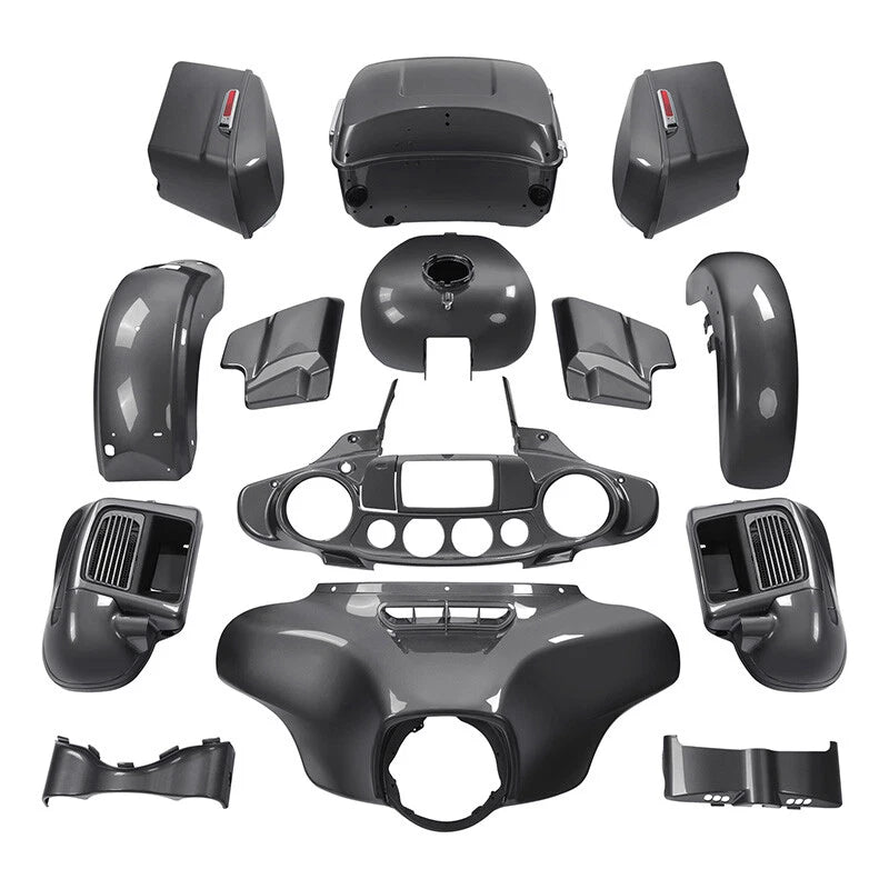 Fairings Bodywork for Harley Touring Electra Glide (2014–2024) Gauntlet Gray Metallic