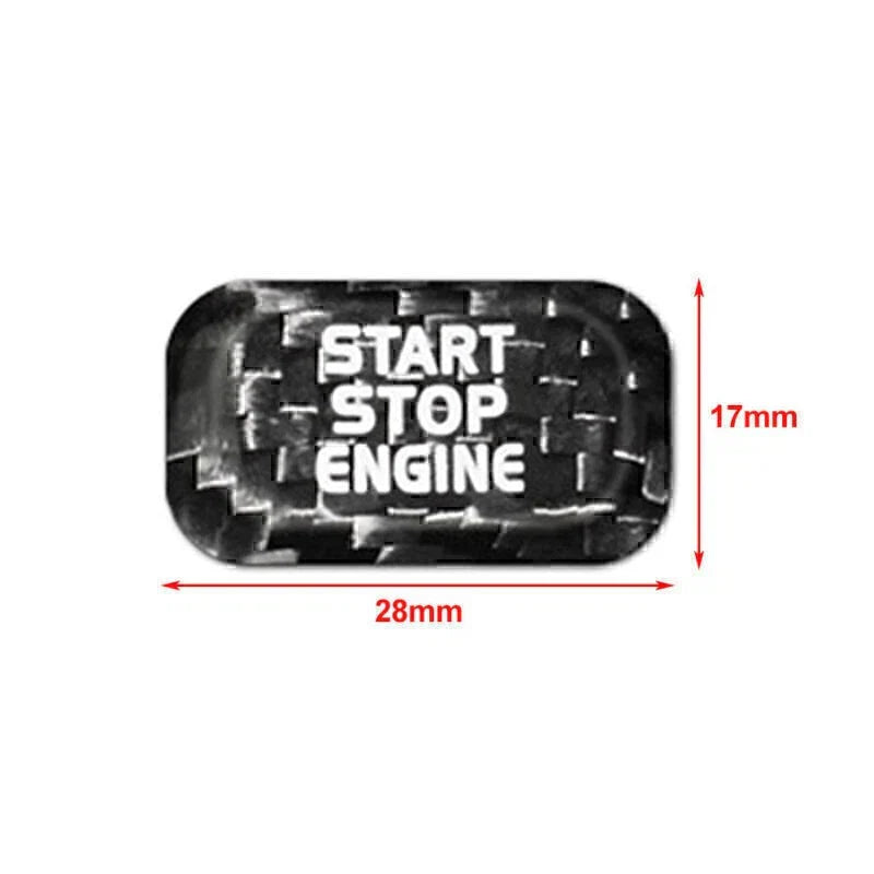 Carbon Engine Start Stop Button Sticker for Volvo V40 V60 S60 S80 XC60