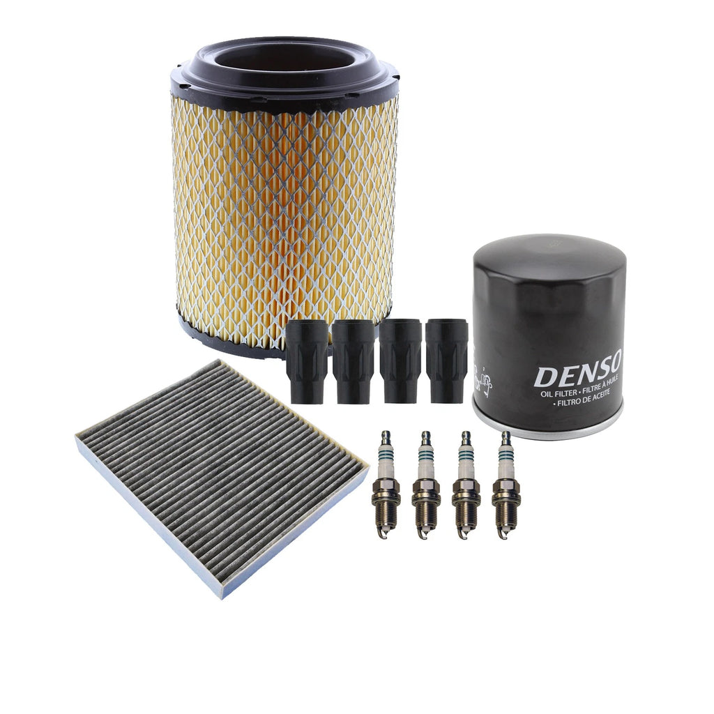 Denso Tune Up Kit 4 Spark Plugs & Boots for Dodge Caliber Compass Patriot (2007–2017)
