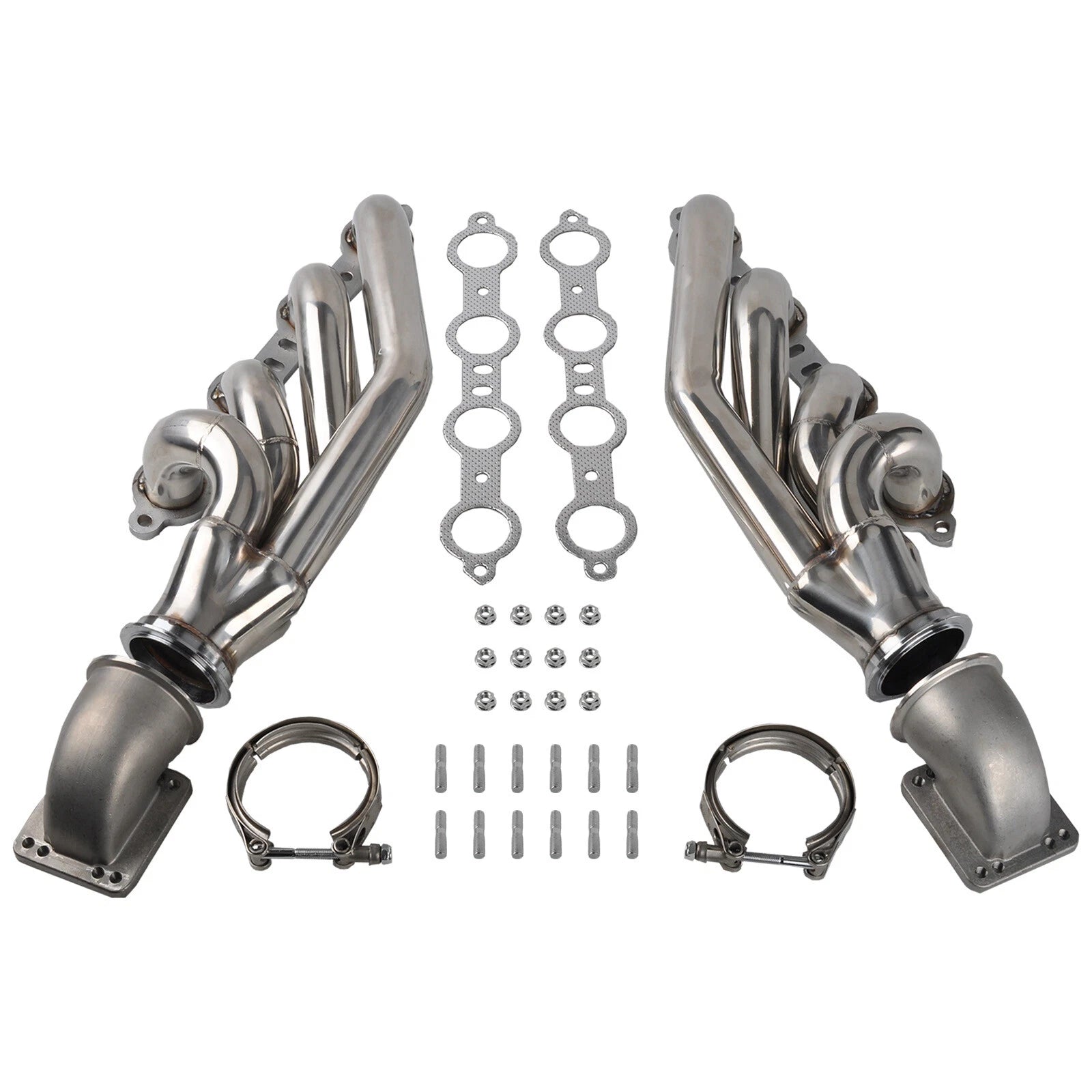 Turbo Exhaust Manifold & Elbow Adaptor T3 T4 to V Band 3.0" for LS1 LS3 LS6 LSX V8