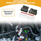 7 Pin Auto Wiring Harness Connector Plug for Nissan (Plastic Gray)