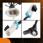 Set of 4 ABS Wheel Speed Sensors for Pontiac Torrent (2007–2009)
