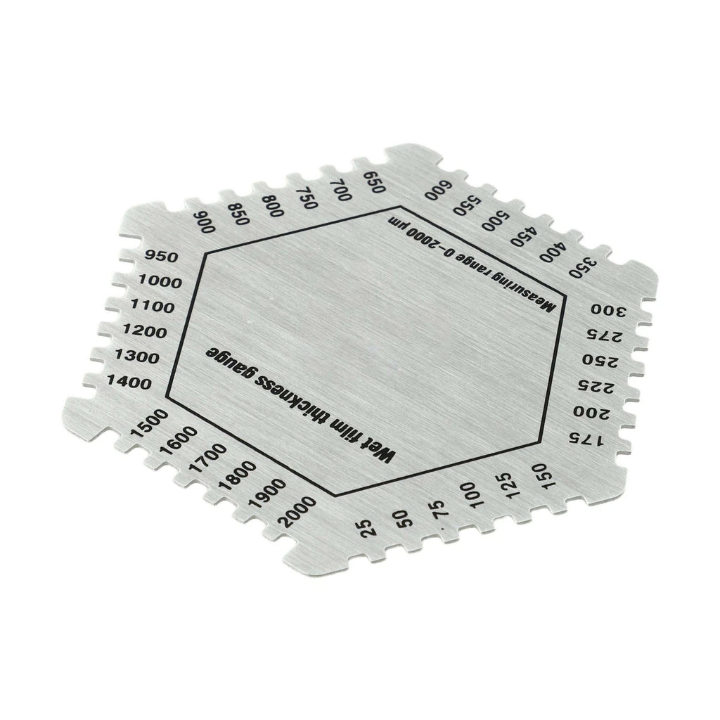 Hexagonal Wet Film Gauge for Accurate Measurement of Paint and Coatings
