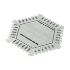 Hexagonal Wet Film Gauge for Accurate Measurement of Paint and Coatings