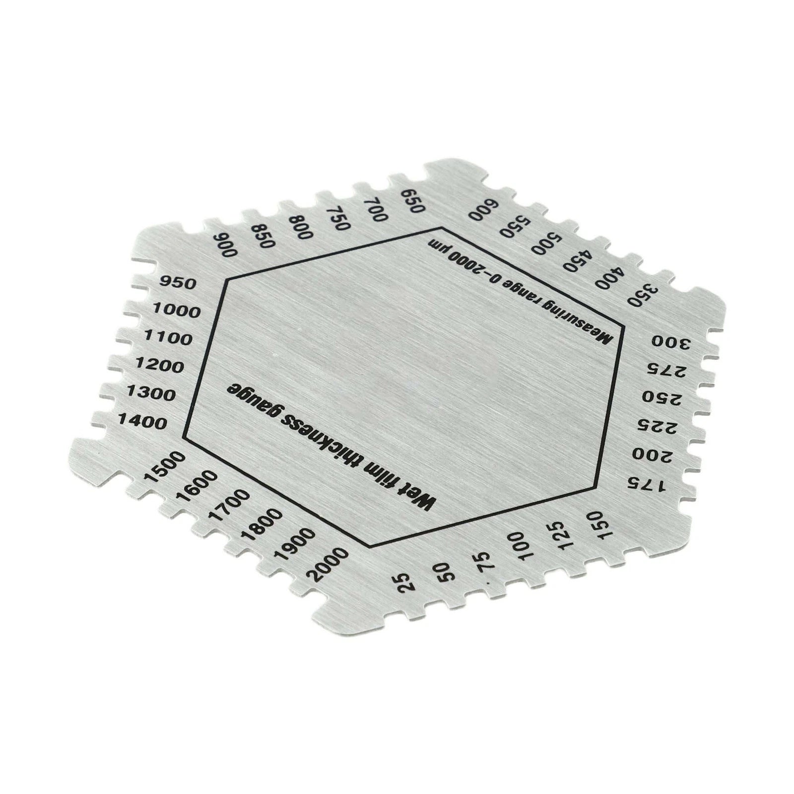 Hexagonal Wet Film Gauge for Accurate Measurement of Paint and Coatings