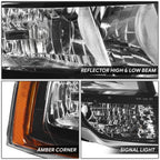 Headlight Lamp for Ford Expedition (2015–2017) OE Style Black/Clear Right