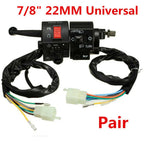 7/8 Handlebar Start Switch 12V Headlight Horn Turn Signal