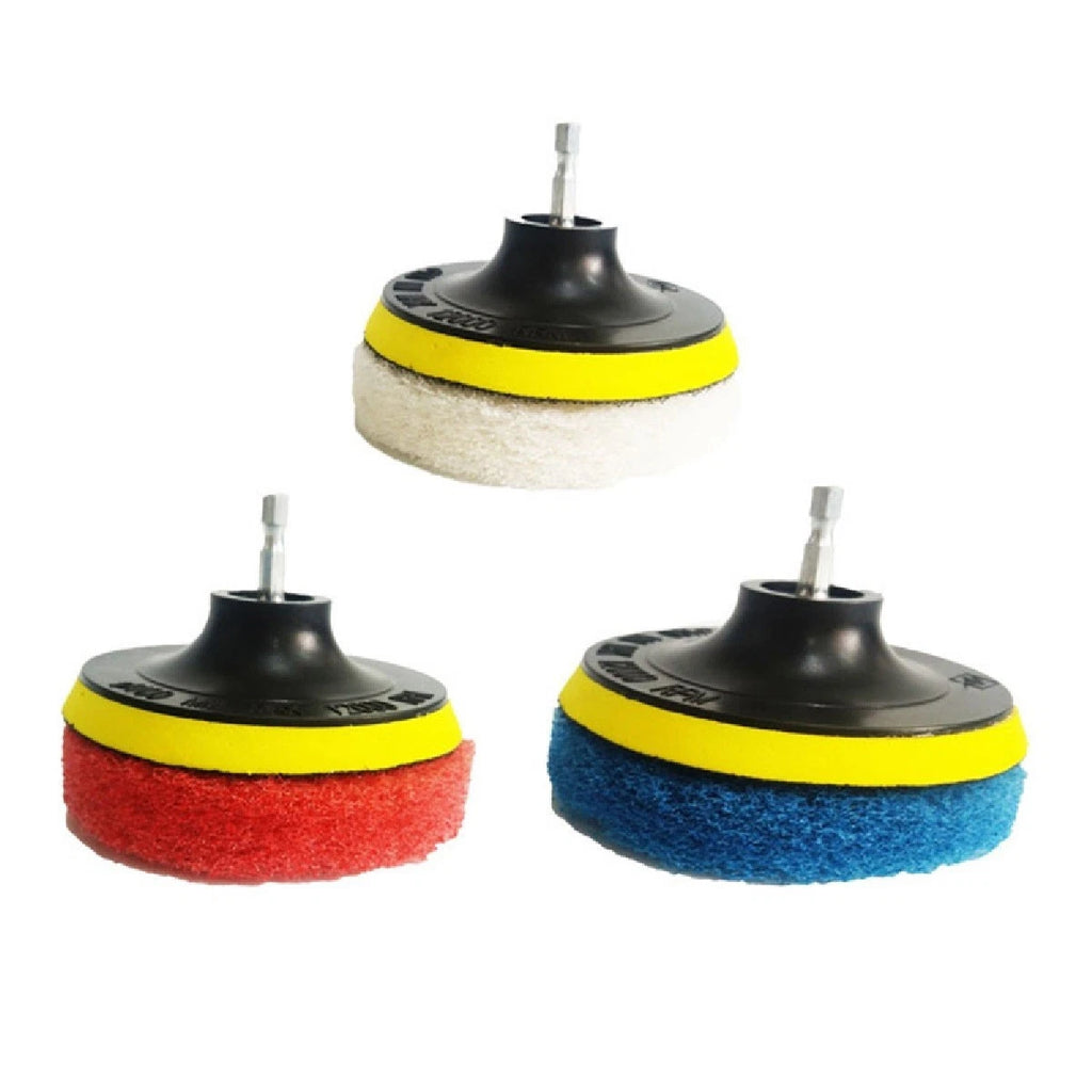 5X Nylon Power Scrub Pads for Drill Cleaning (Compatible with Most Drills)