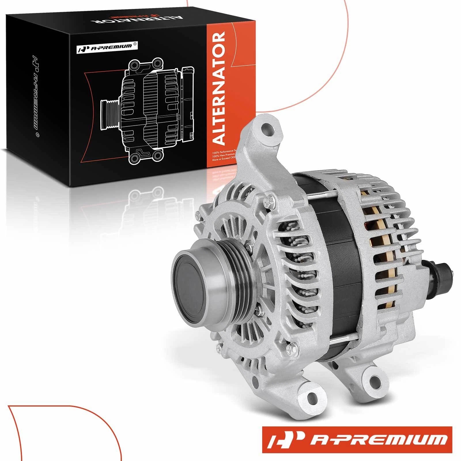 Alternator for Ford Escape (2013–2019) L4 2.0L 175A 4-Groove Pulley