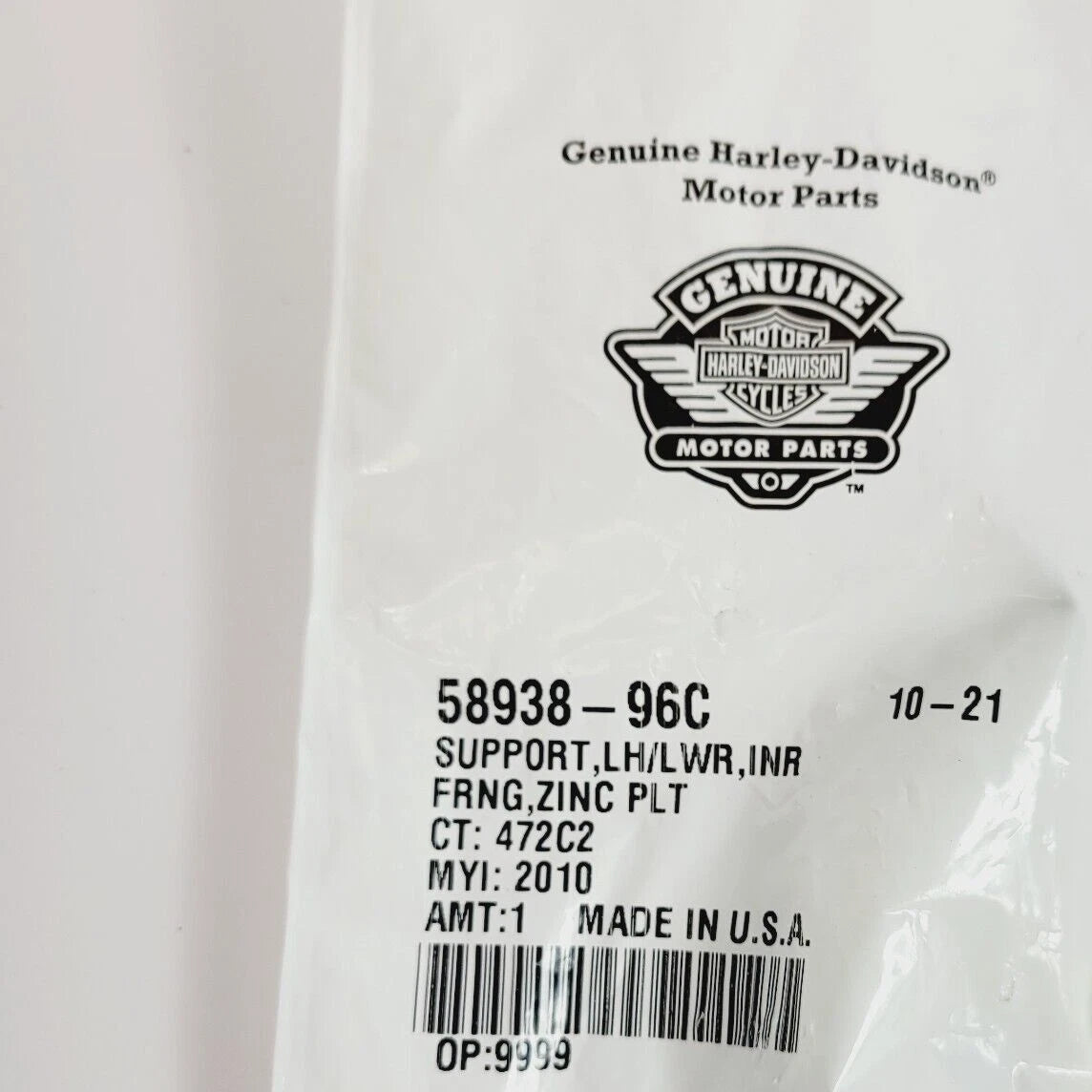 Left Batwing Fairing Inner Support Bracket for Harley-Davidson (1996–2013)