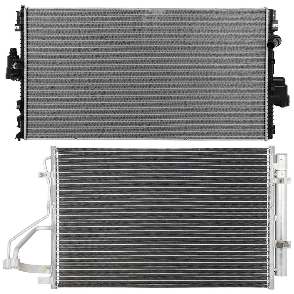 Aluminum Radiator & AC Condenser Cooling Kit for Hyundai Elantra (2011–2013)