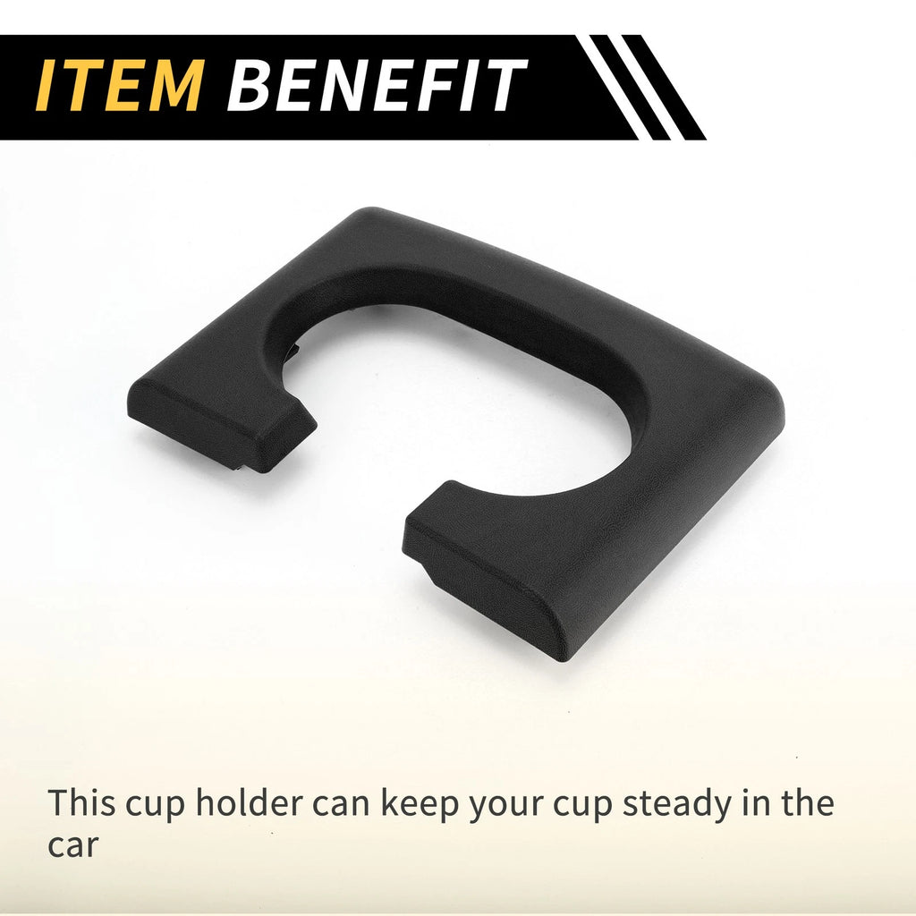 Center Console Cup Holder Pad for Ford F-150 (2004–2014) Black