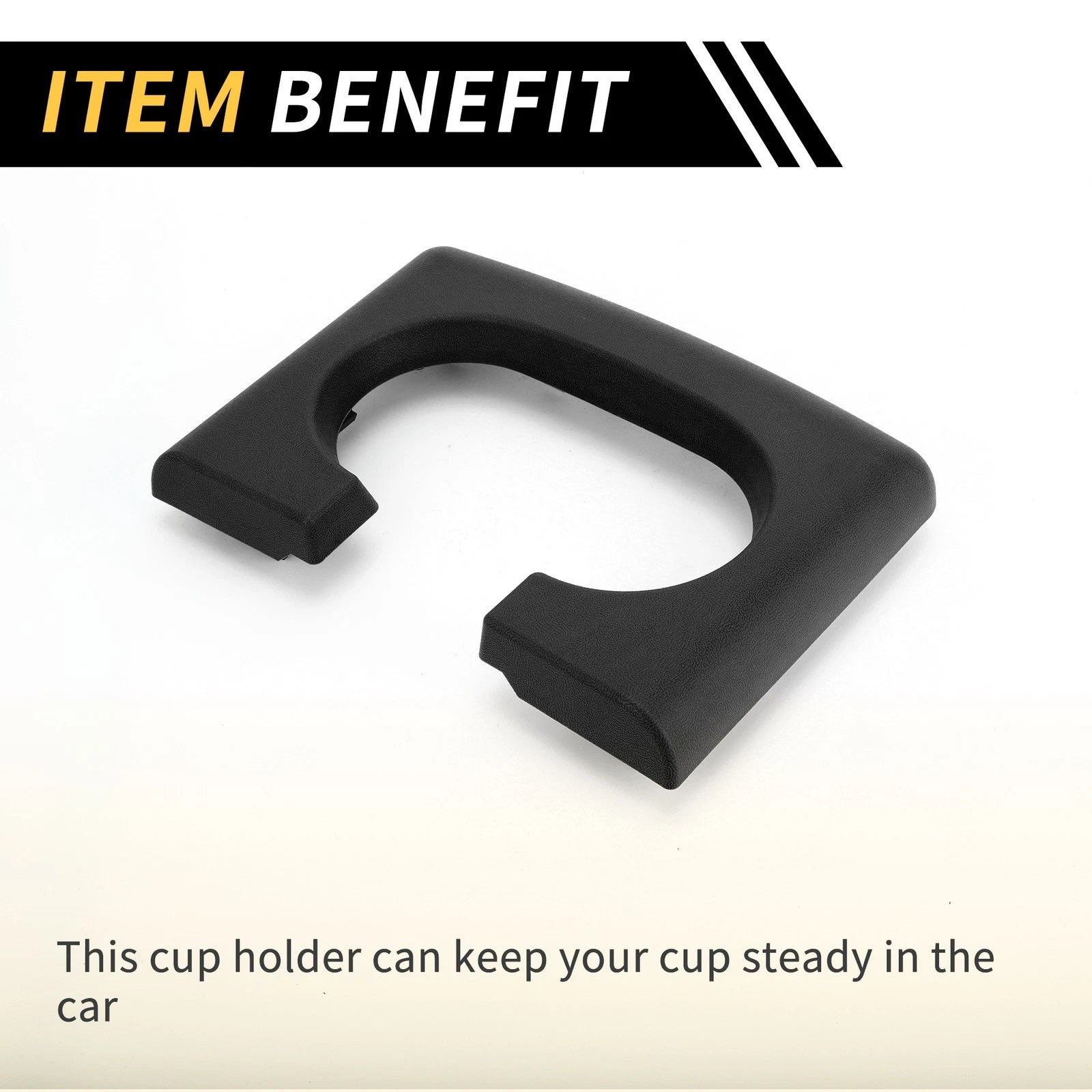 Center Console Cup Holder Pad for Ford F-150 (2004–2014) Black