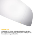 Right Side Heated Mirror Glass for Audi A4 (2000–2008)