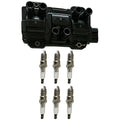 Ignition Coil & 6X Platinum Spark Plug for Chevrolet Silverado 1500 (1999–2023)
