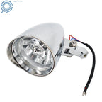 4.5" Chrome Visor Headlight Lamp for Dyna Bobber Chopper