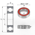 Deep Groove Ball Bearing 15x26x7mm for Scooter Skateboard (15267-2RS)