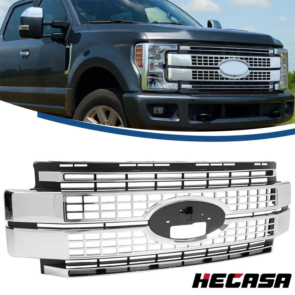 Chrome Grille for Ford Super Duty F250 F350 (2017–2019)