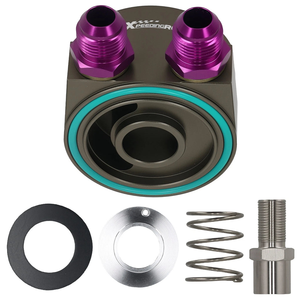 AN10 Oil Cooler Sandwich Adapter Kit for VW Audi Skoda EA111 (2006–2016)