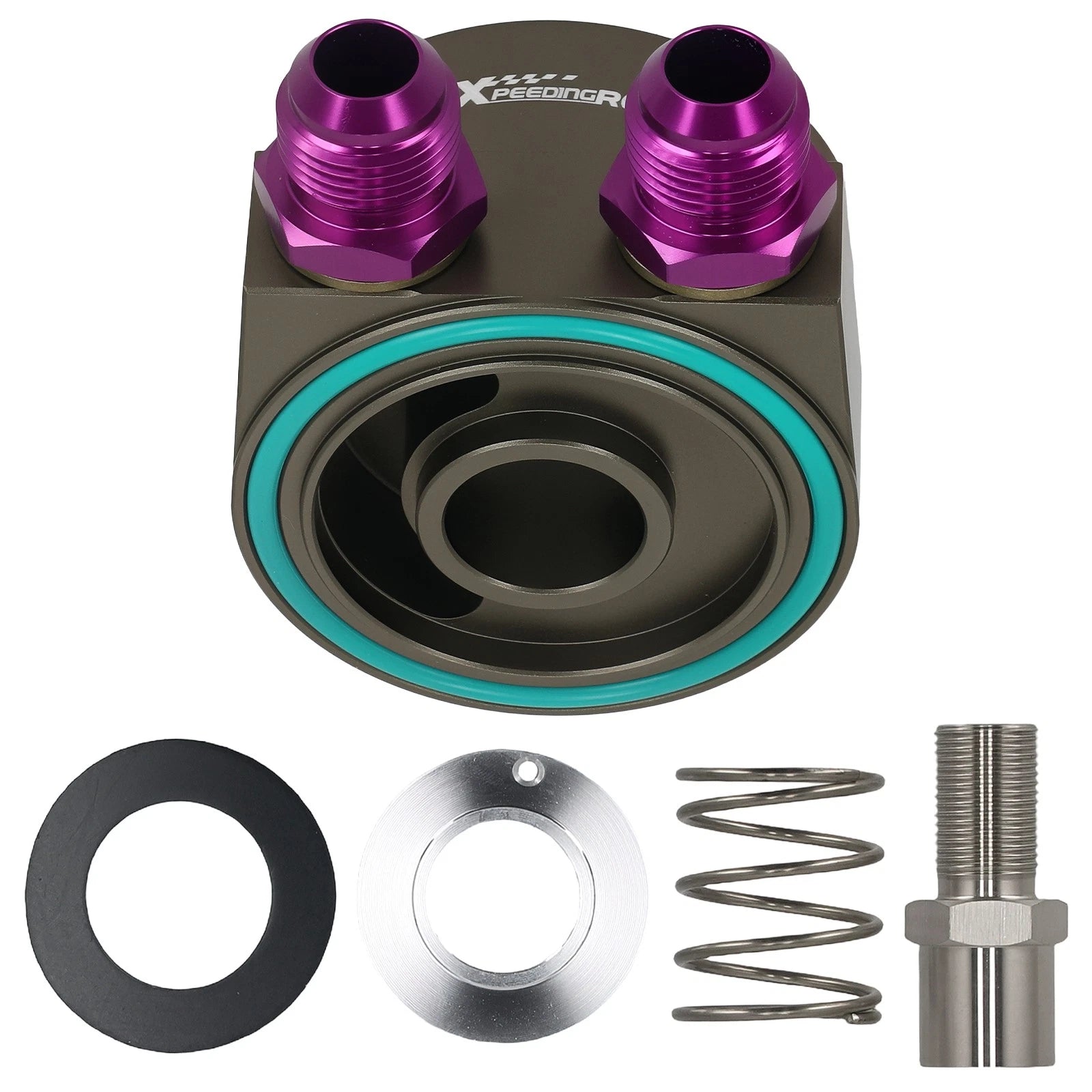AN10 Oil Cooler Sandwich Adapter Kit for VW Audi Skoda EA111 (2006–2016)