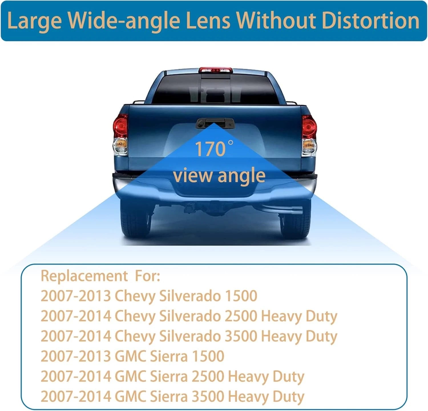 Backup Camera Tailgate Handle for Chevy Silverado GMC Sierra (2007-2014)