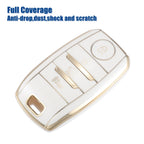 TPU Key Fob Case Cover for Kia Forte (2010–2019) - 4 Button, White