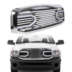 Front Hood Grille + Shell + Light for Dodge RAM 1500 2500 3500 (2006–2009)