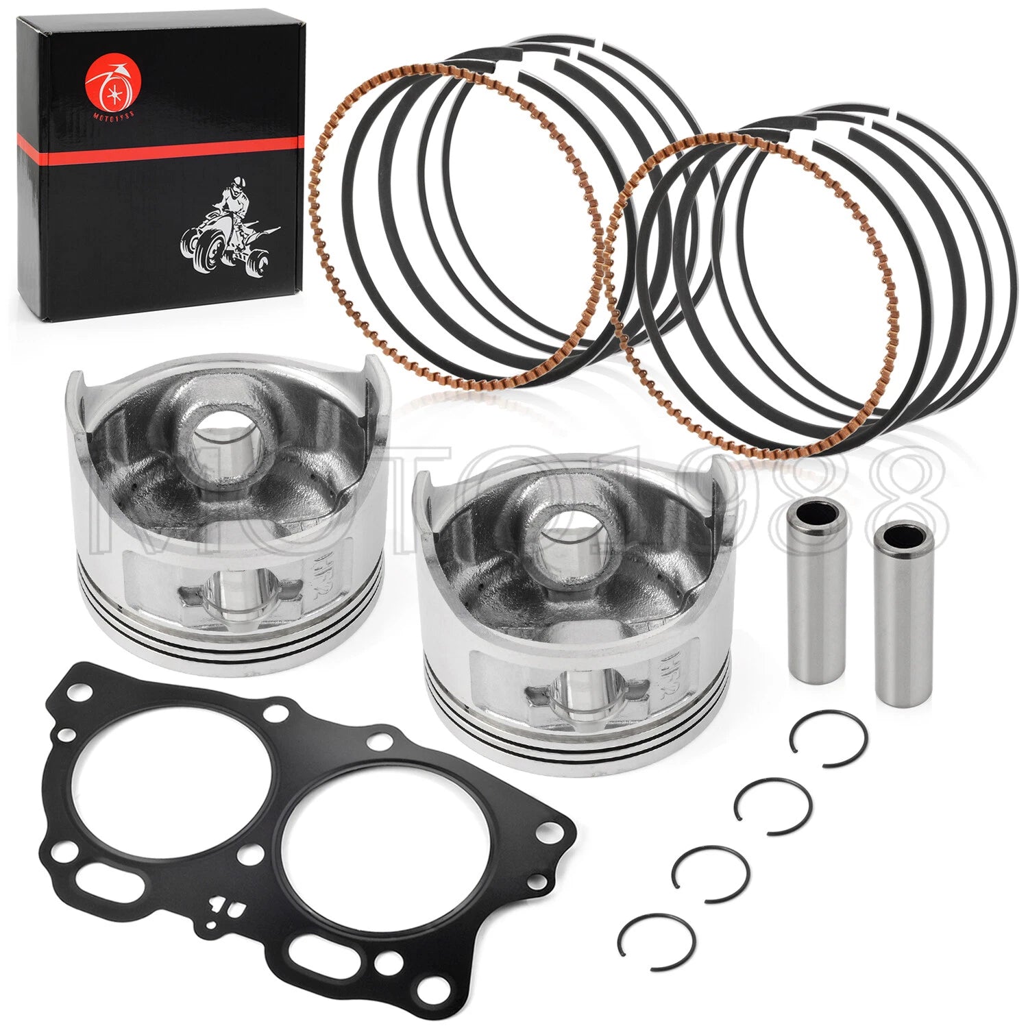 0.5mm Oversize Bore Piston Ring Kit for EZGO Golf Cart Robin 350cc (1996–2008)