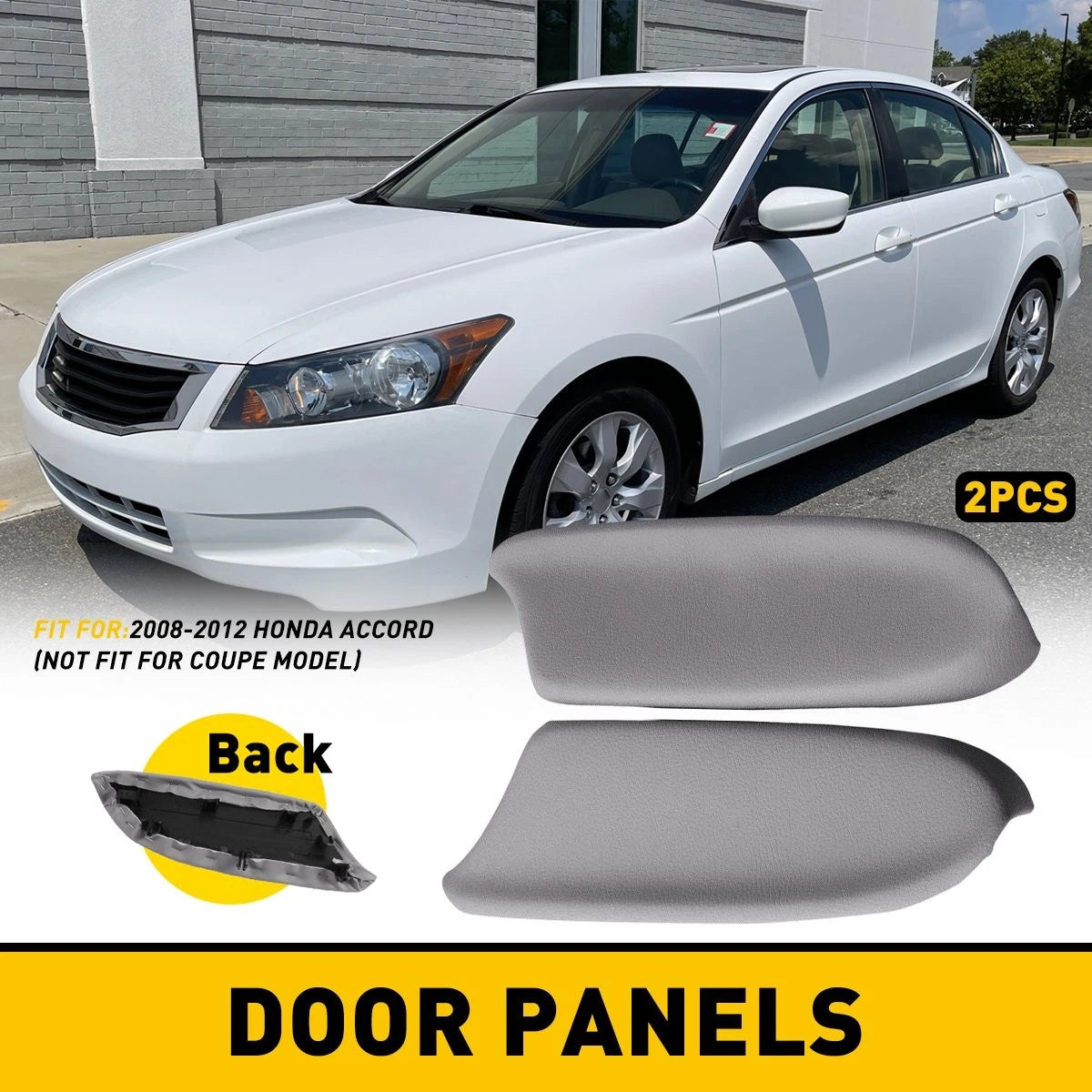 Pair of Door Panels Armrest Covers for Honda Accord (2008–2012)
