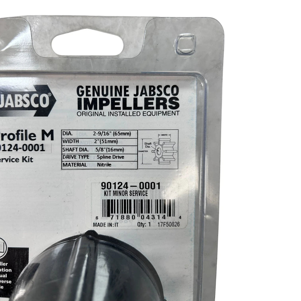 Jabsco 90124-0001 Engine Cooling Water Pump Impeller Kit for Profile M (N/A)