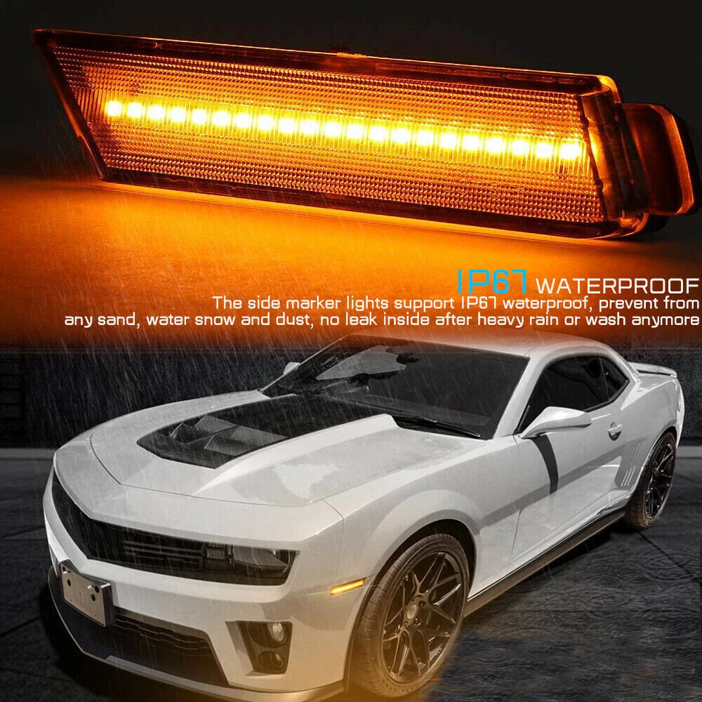 LED Front Bumper Side Marker Reflectors for Chevy Camaro (2010–2015)
