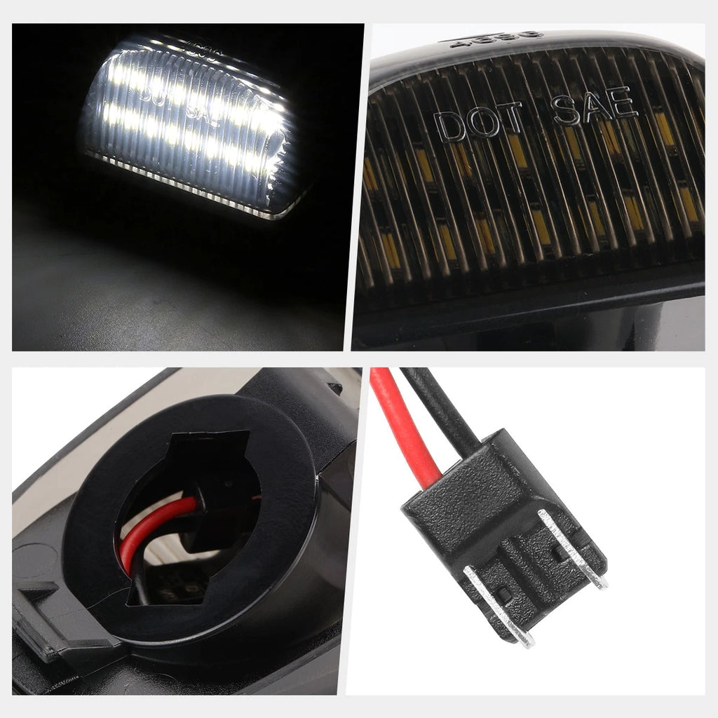 Nuvision White LED License Plate Lights for Silverado/Sierra/Tahoe/Yukon (1999–2013)