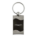 Black Rectangular Wave Keychain - Officially Licensed for Chrysler