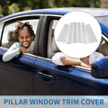 Set of 6 Door Pillar Window Trim for Toyota Highlander (2015–2021) Chrome