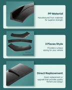 Front Spoiler for Most Sedans (Carbon Fiber, Polypropylene)