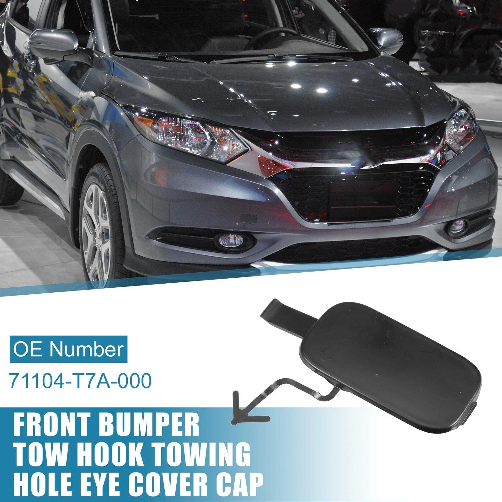 Tow Hook Cover Cap 71104-T7A-000 for Honda HR-V (2016–2018)