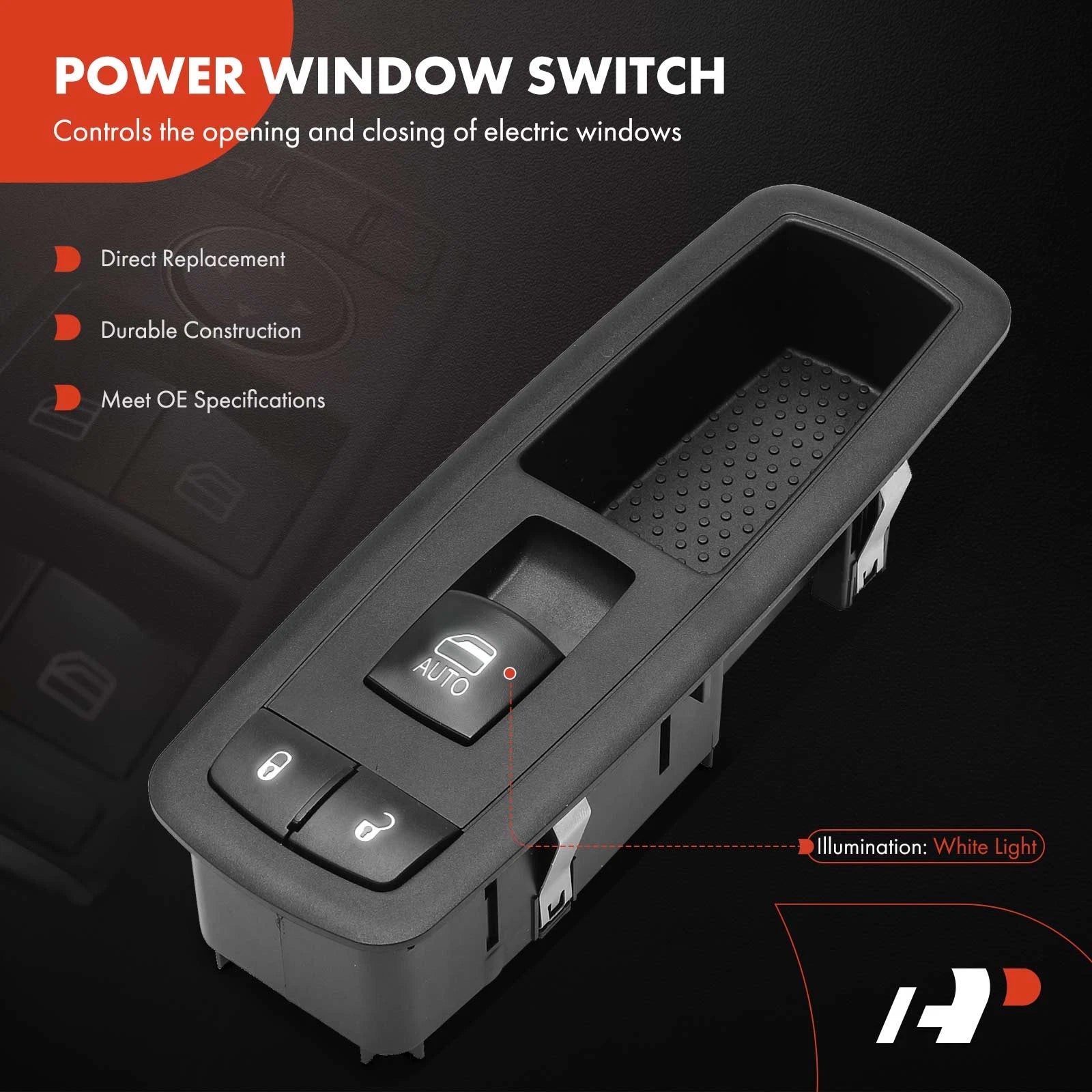Front Right Power Window Switch for Ram 2500 3500 (2019-2024)