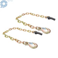 2 Pack Grade 80 Trailer Safety Chain 5/16in × 35in 21000Lbs