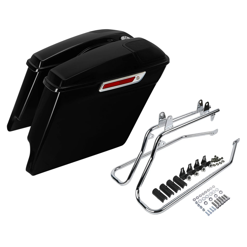 Hard Saddlebags Speaker Grill Bracket for Harley Softail Fat Boy (1984–2017)
