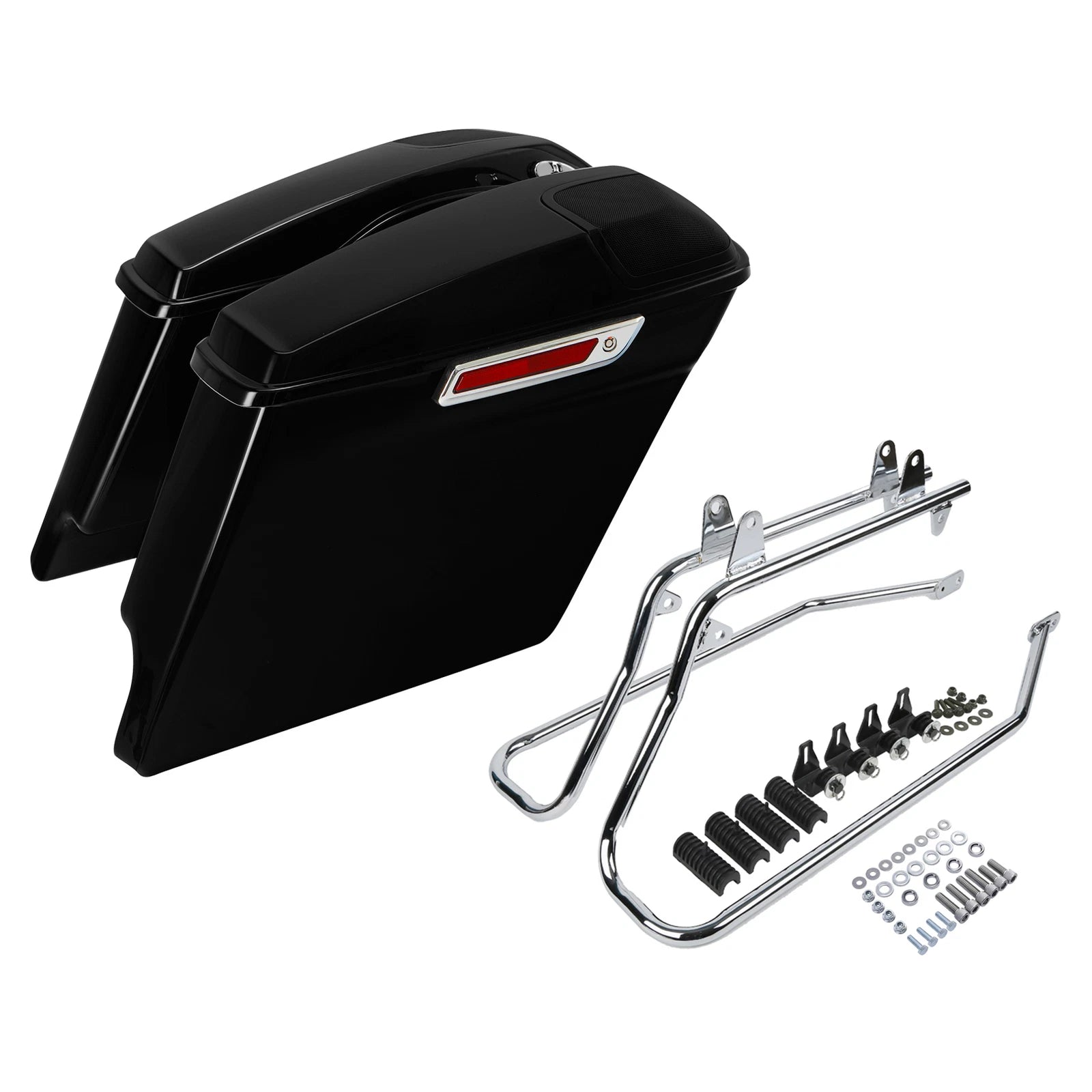 Hard Saddlebags Speaker Grill Bracket for Harley Softail Fat Boy (1984–2017)
