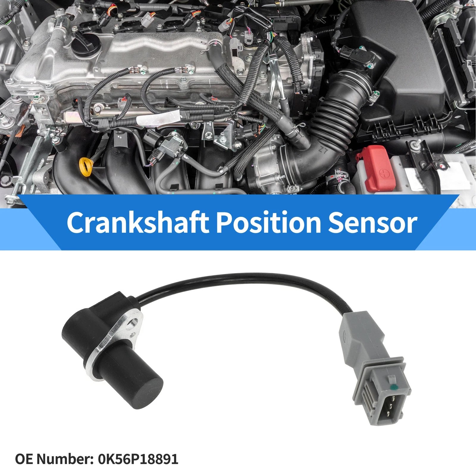 Crankshaft Position Sensor for KIA Sedona GQ 2001–2006 No. 0K56P18891 1 Pc