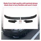 Front Bumper Lip Spoiler Splitter for BMW F10 5 Series M Sport (2011–2016)
