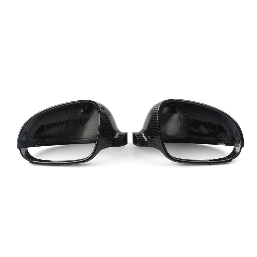Rear View Mirror Cover Cap for VW Golf 5, EOS, Jetta, Passat (2003–2009) - Carbon Fiber Look